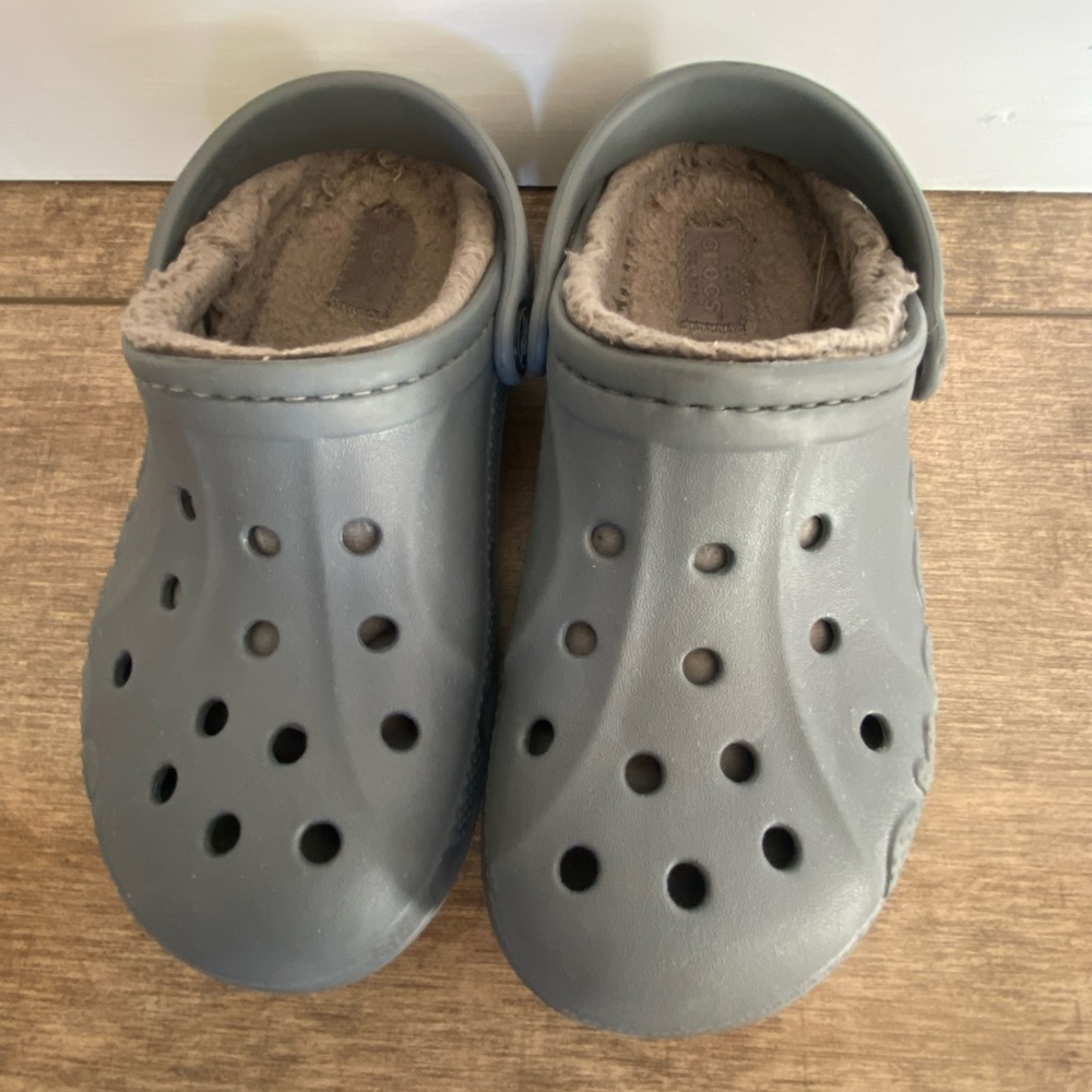 Fleece-lined Kids’ Crocs